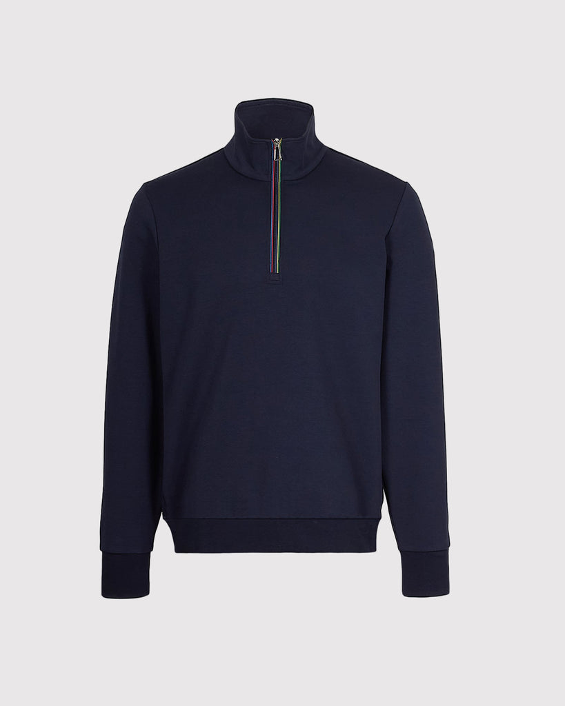 Half Zip Sweat Blå