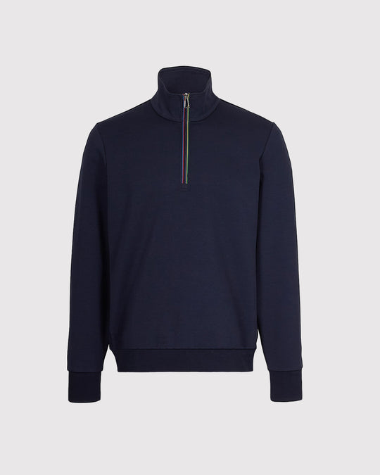 Half Zip Sweat Blå