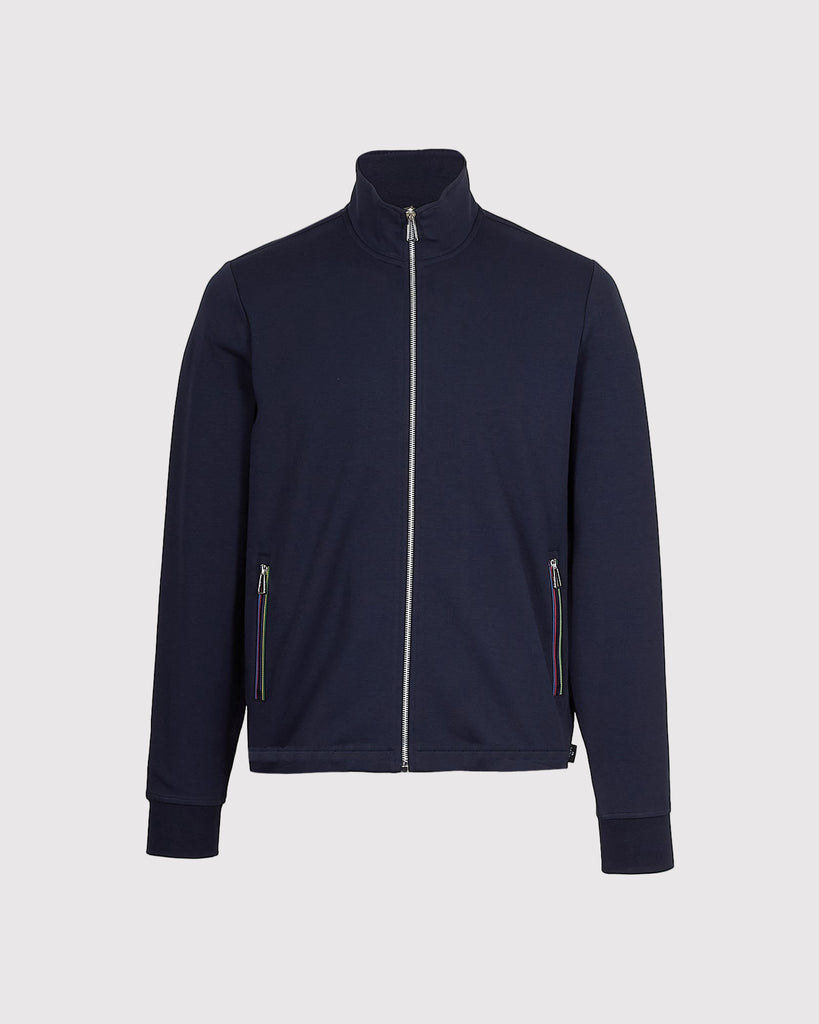 Zip Track Sweat Blå