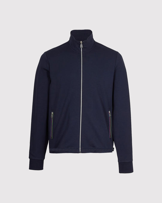 Zip Track Sweat Blå