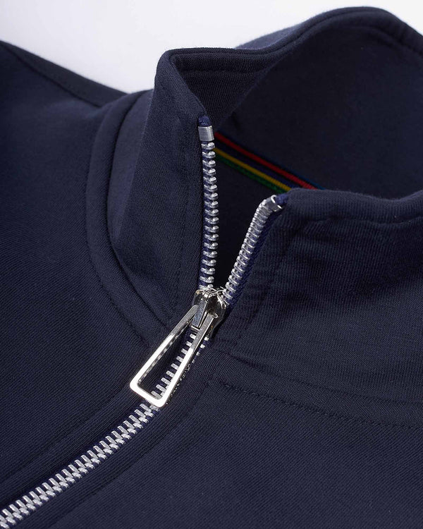 Zip Track Sweat Blå