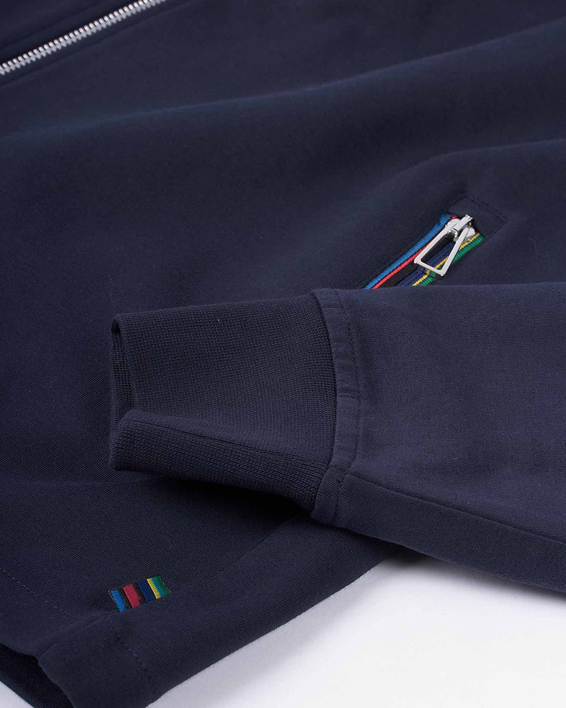 Zip Track Sweat Blå