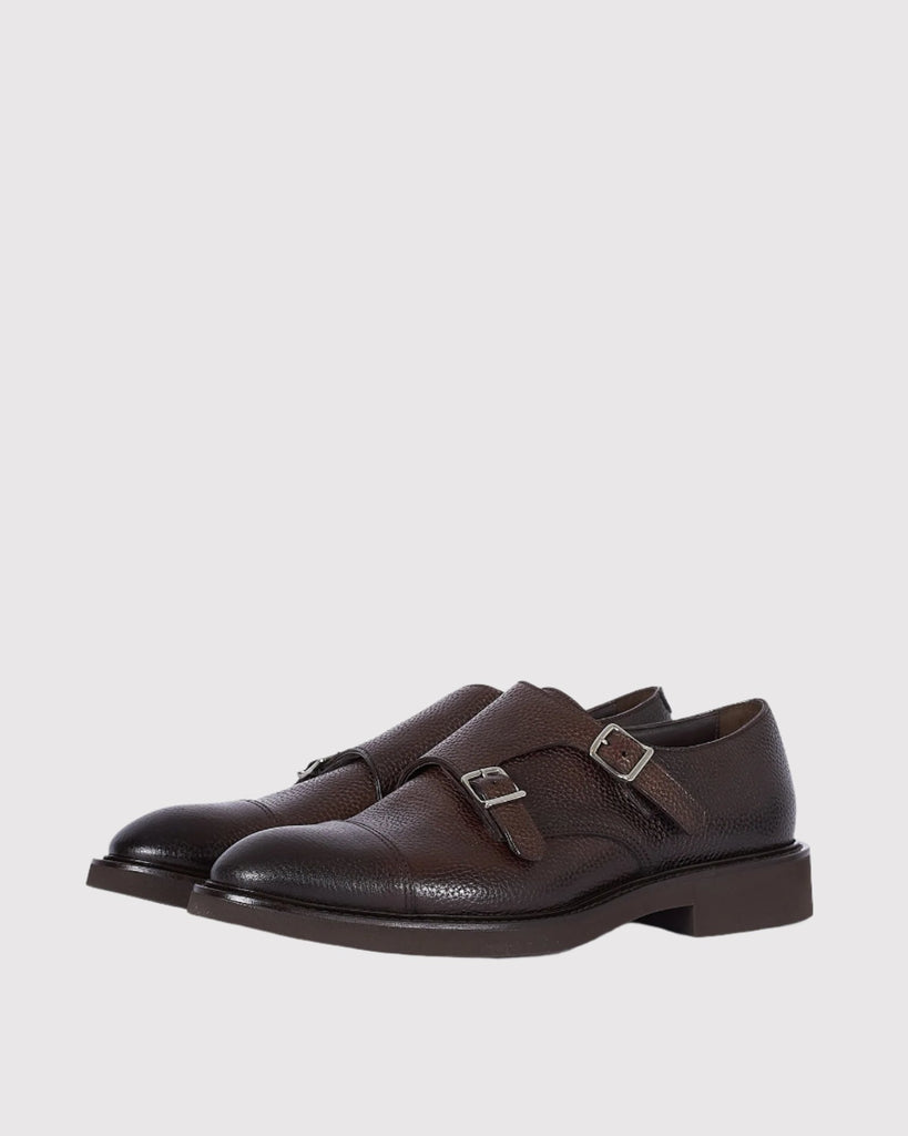 Double Monk Strap Inca Brun