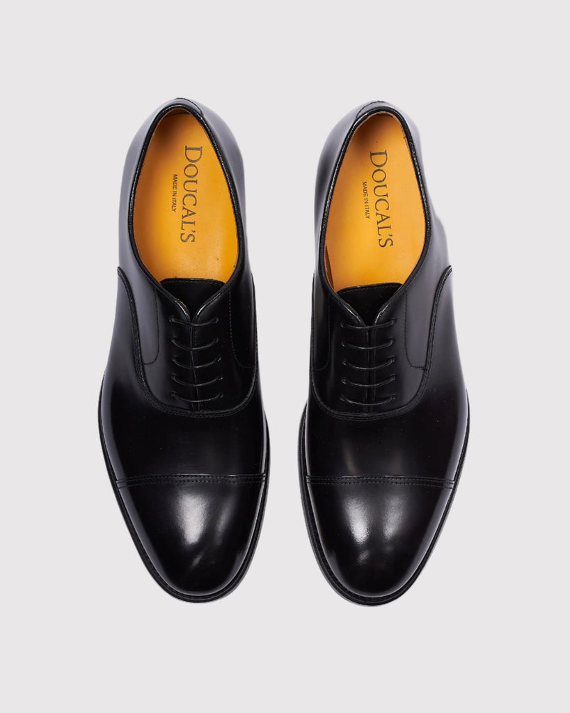 Oxford Cap Toe Horse Sort