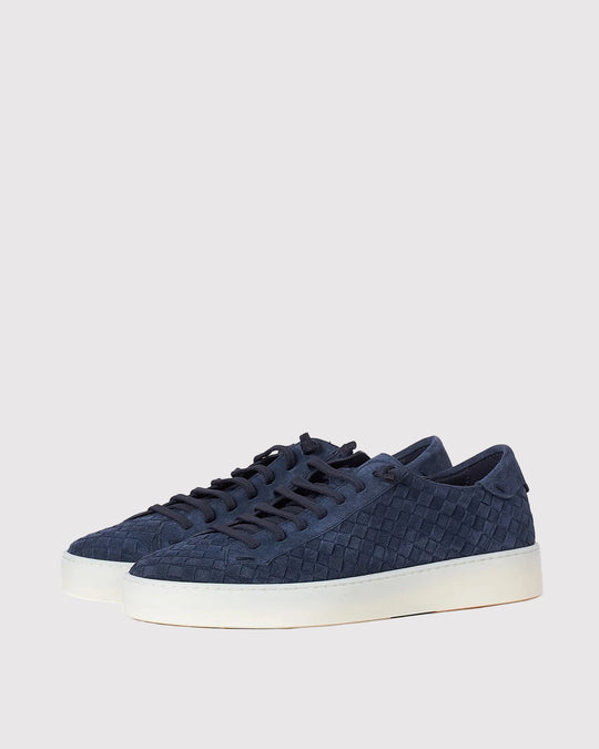 Weave Suede Sneakers Blå