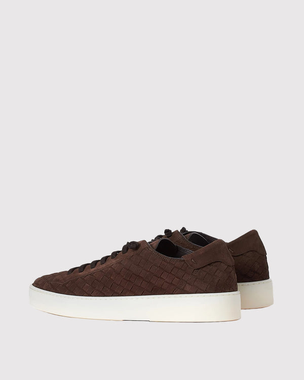 Weave Suede Sneakers Brun