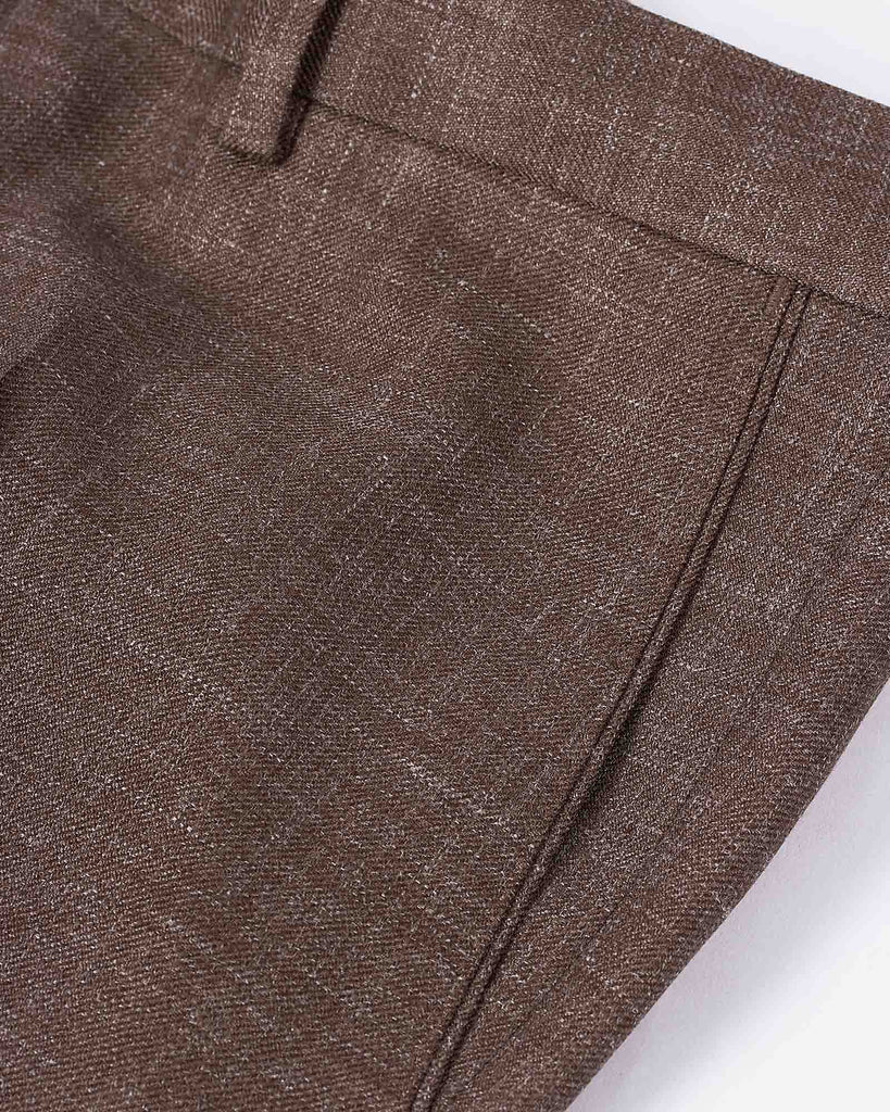 Dandy Trousers Silk Brun