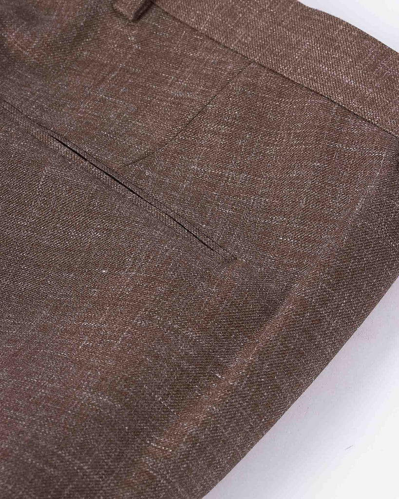 Dandy Trousers Silk Brun