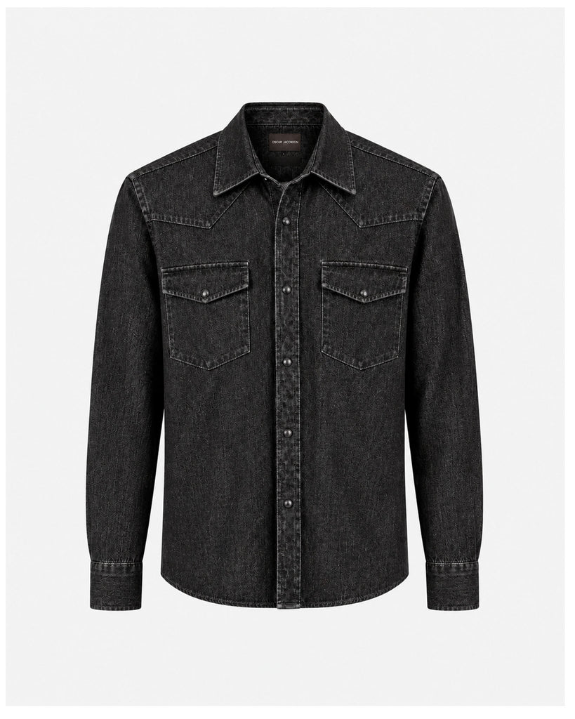 Western Shirt Grå