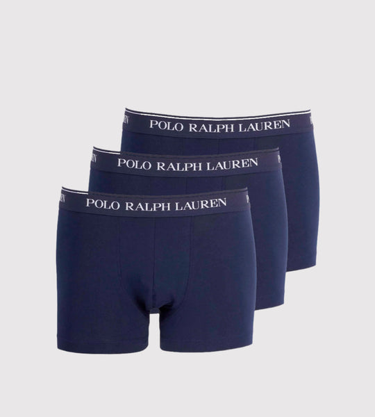 3 Stretch Classic Trunks Blå