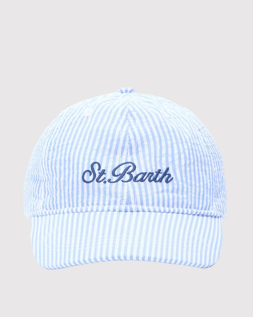 Seersucker Cap Blå