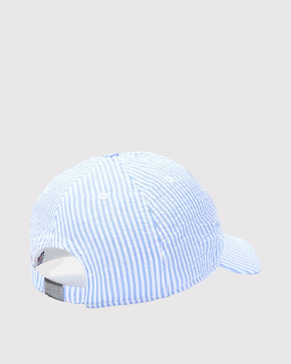 Seersucker Cap Blå