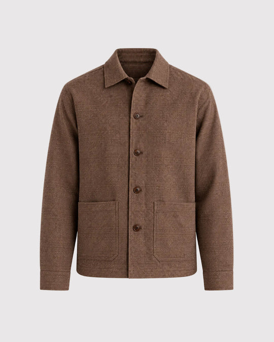Flannel Pocket Jacket Brun