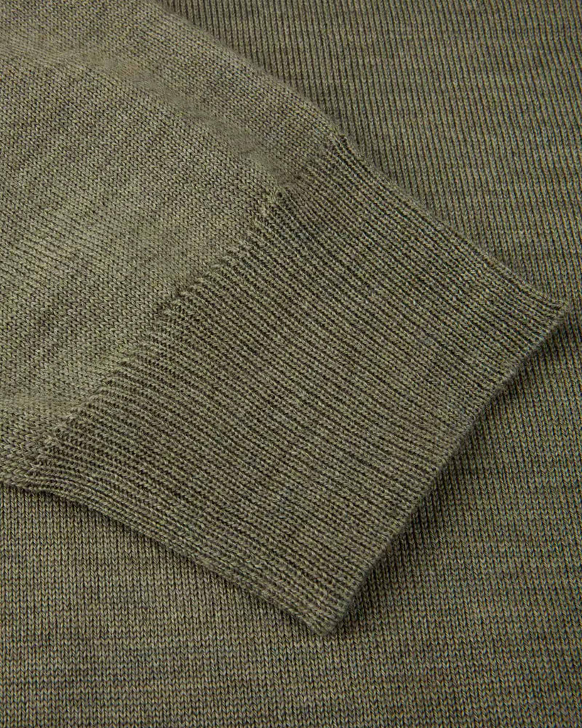 Crew Neck Merino Patch Grøn