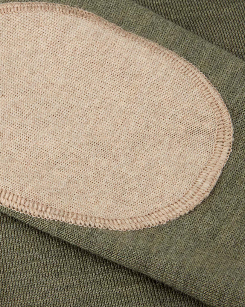Crew Neck Merino Patch Grøn