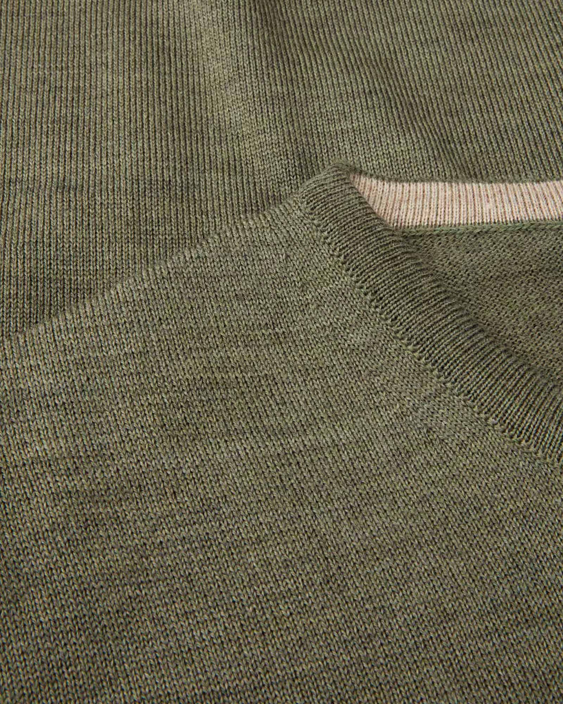 Crew Neck Merino Patch Grøn