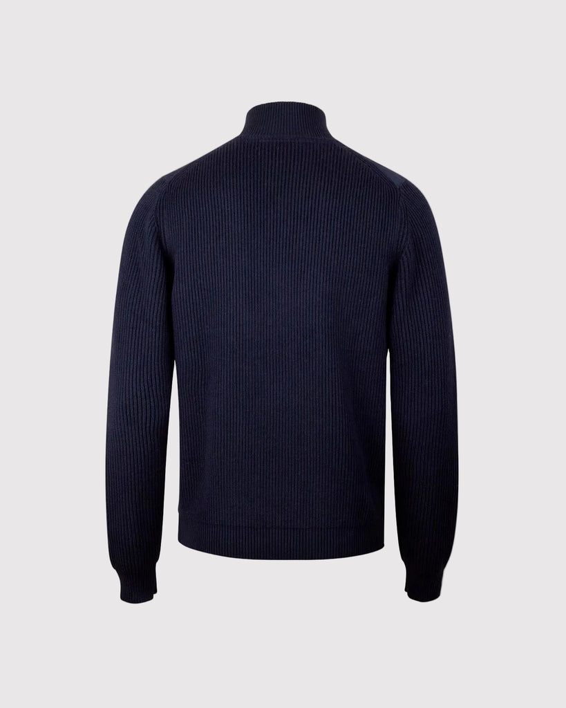 Hybrid Alcantara Cardigan Blå