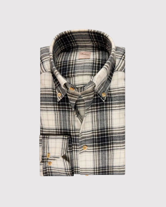 Regular Fit Flannel Check Shirt Grøn