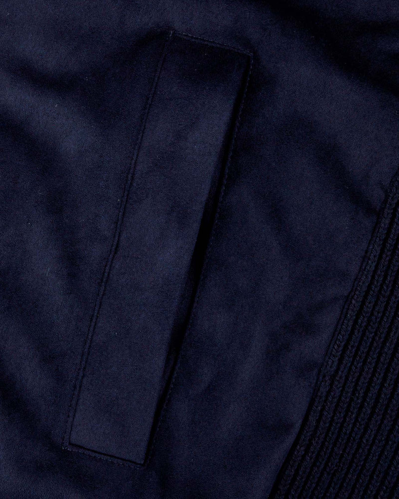 Hybrid Alcantara Cardigan Blå