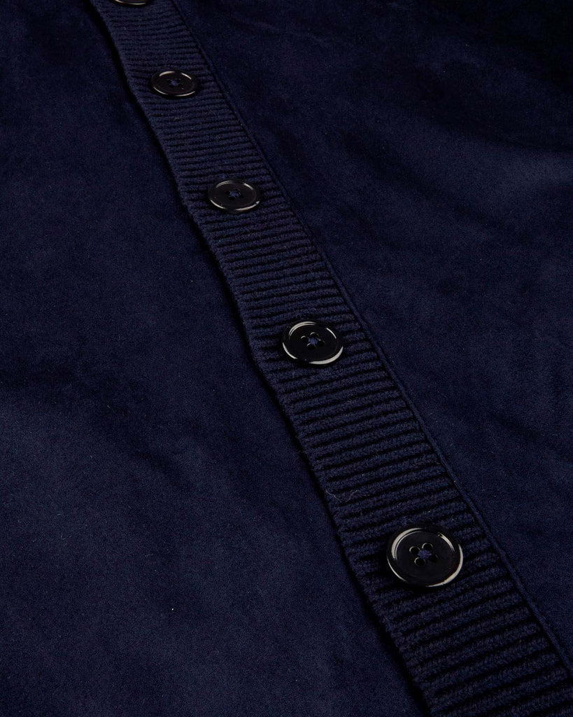 Hybrid Alcantara Cardigan Blå