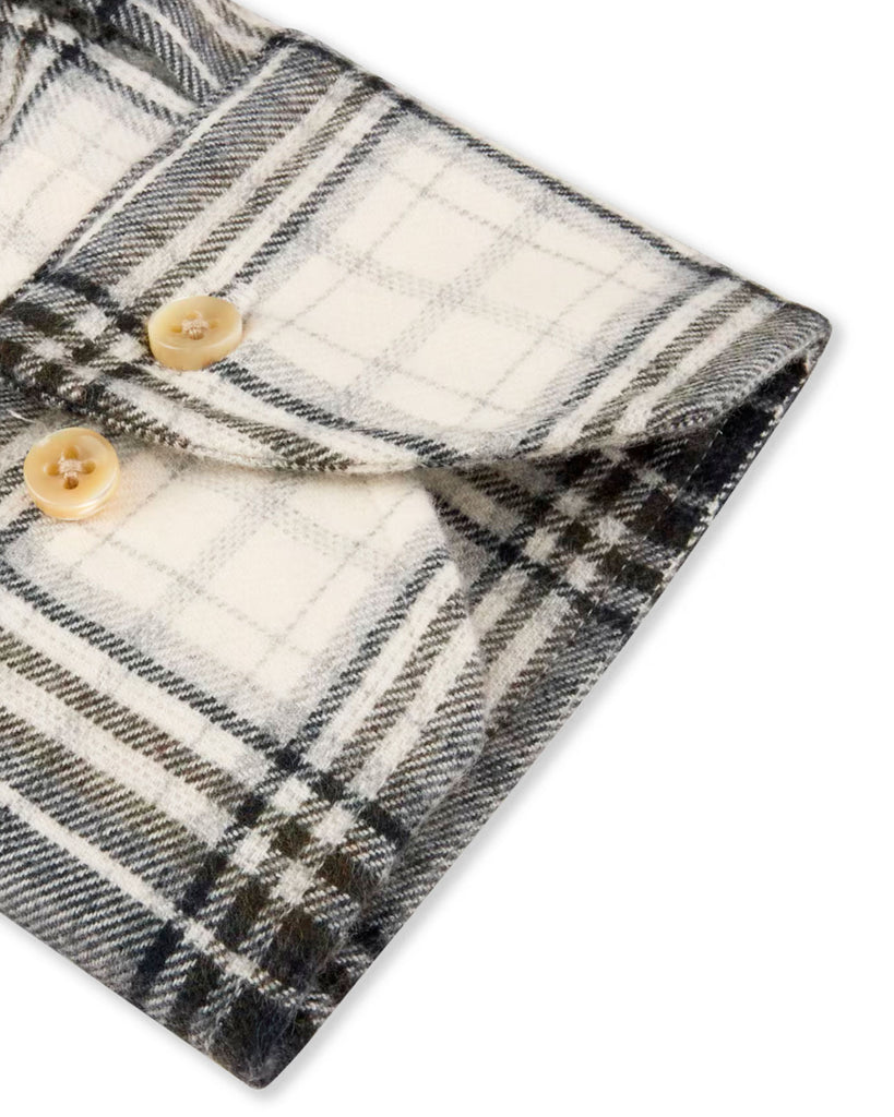 Regular Fit Flannel Check Shirt Grøn