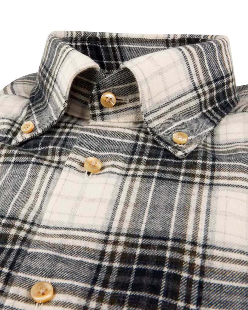 Regular Fit Flannel Check Shirt Grøn