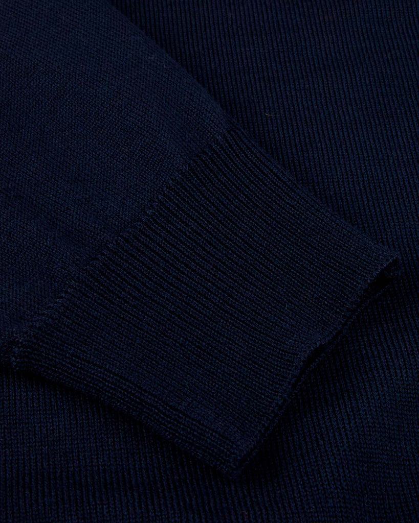 Crew Neck Merino Patch Blå