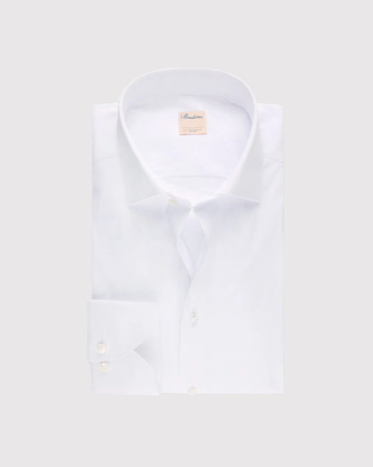 Slim Fit Stretch Skjorte Hvid