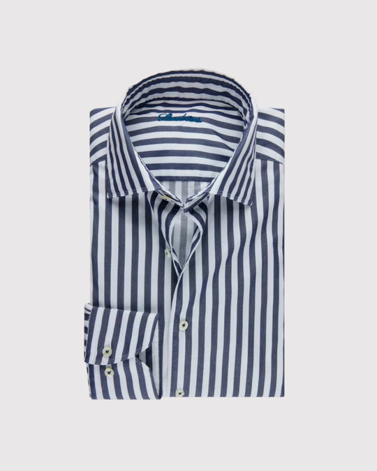 Regular Casual Stribet Blå