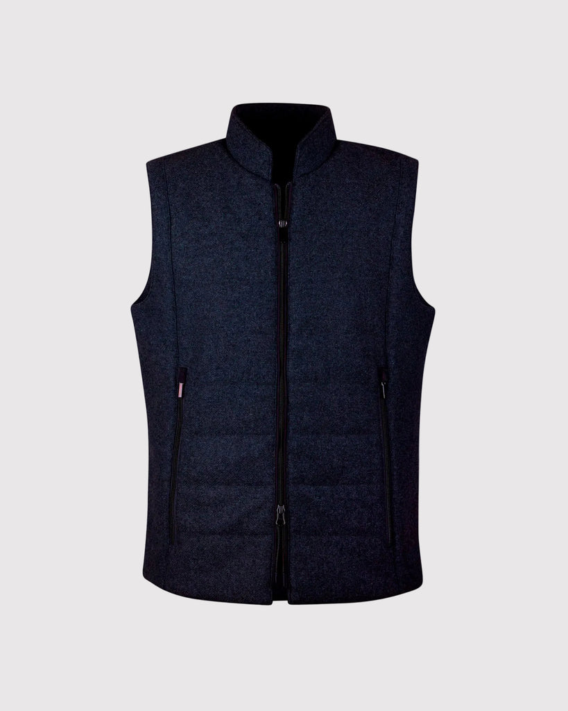 Textured Vest Blå