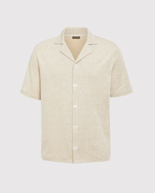 Konrad Reg Fit Skjorte Sand