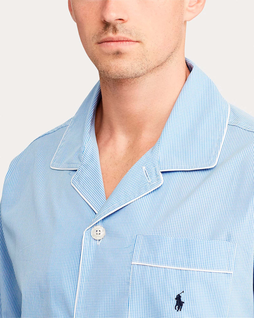 Long Sleeve Pajama Set Blå