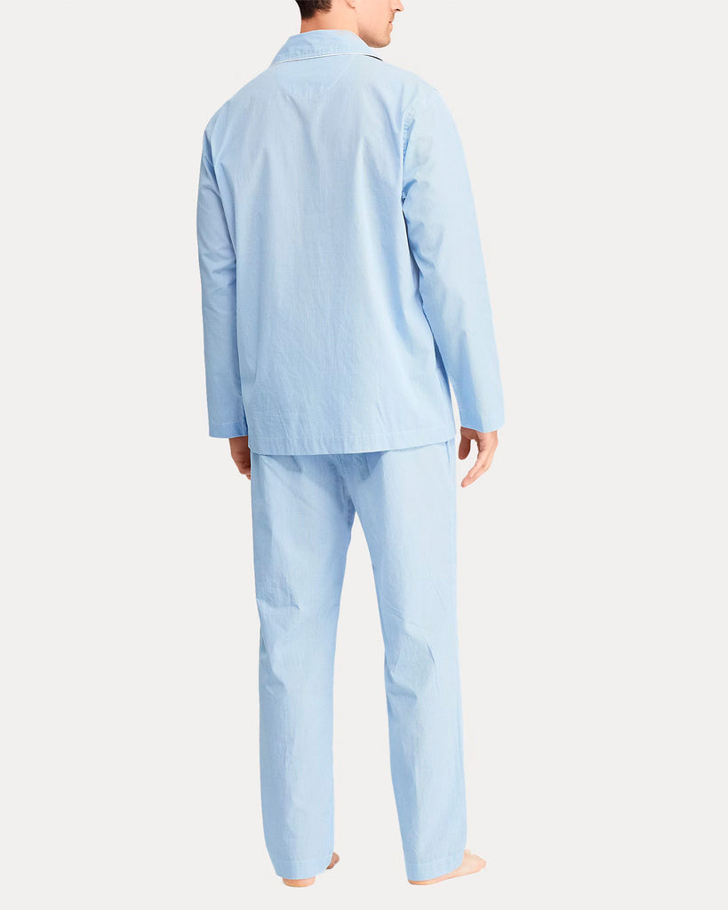 Long Sleeve Pajama Set Blå
