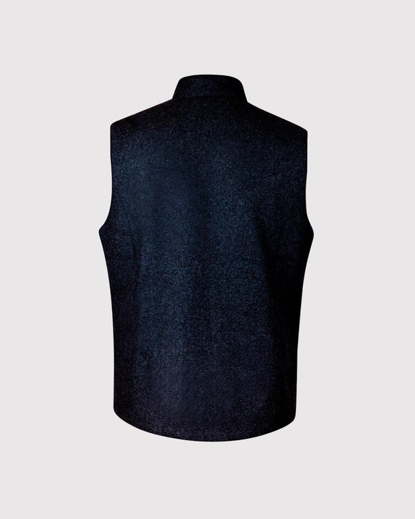 Textured Vest Blå