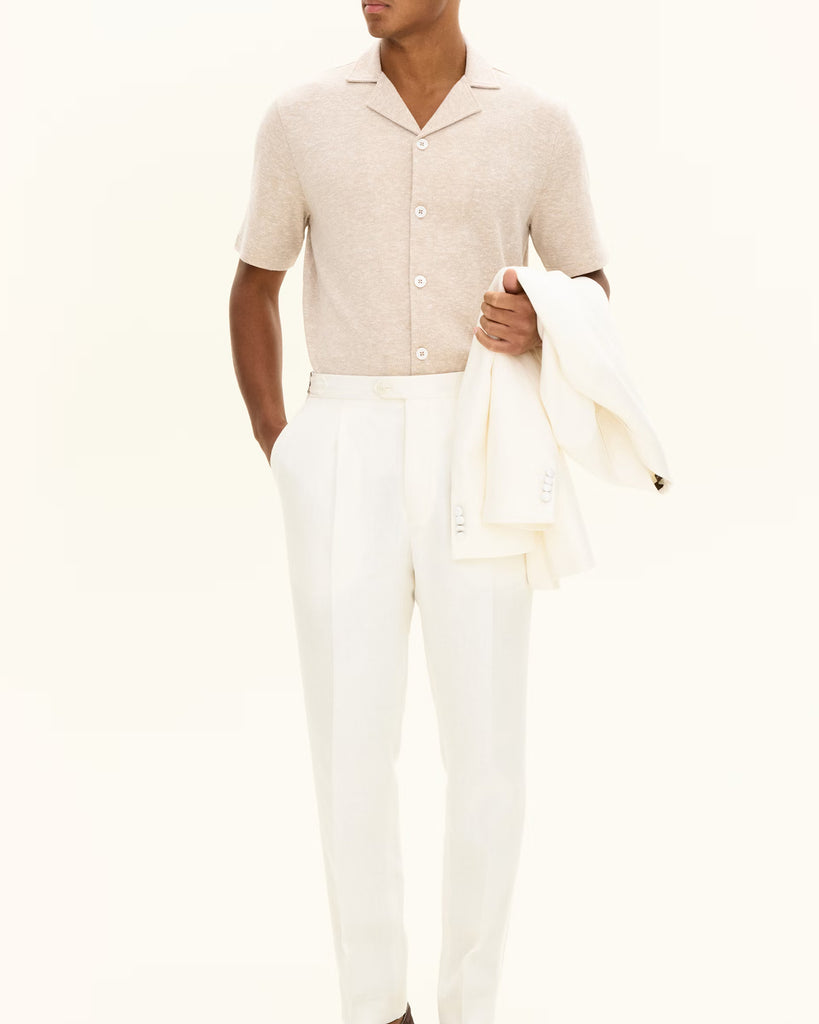 Konrad Reg Fit Skjorte Sand
