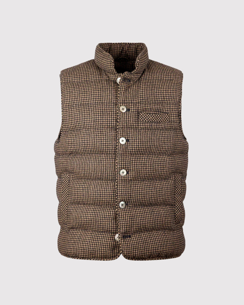 Houndstooth Vest Blå