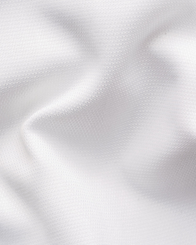 Contemporary Fit Semi Solid Skjorte Hvid