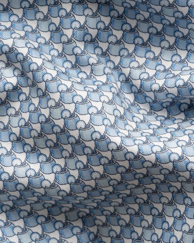 Drinks Skjorte Slim Blå