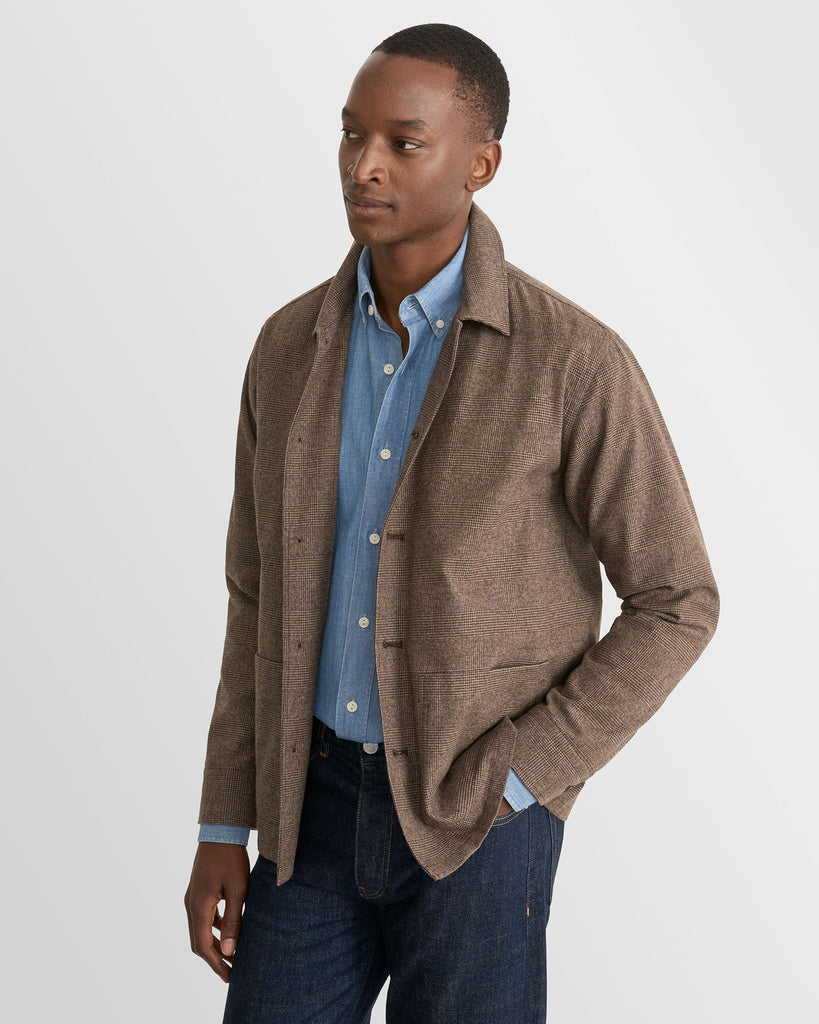 Flannel Pocket Jacket Brun