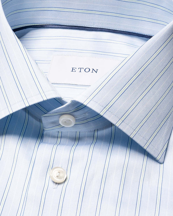 Contemporary Fit Striped Signature Blå