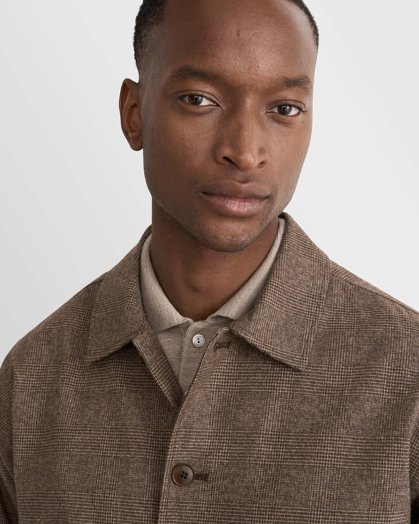 Flannel Pocket Jacket Brun