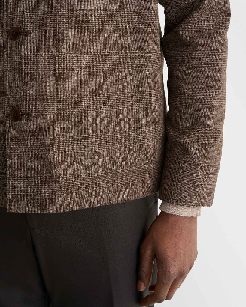 Flannel Pocket Jacket Brun