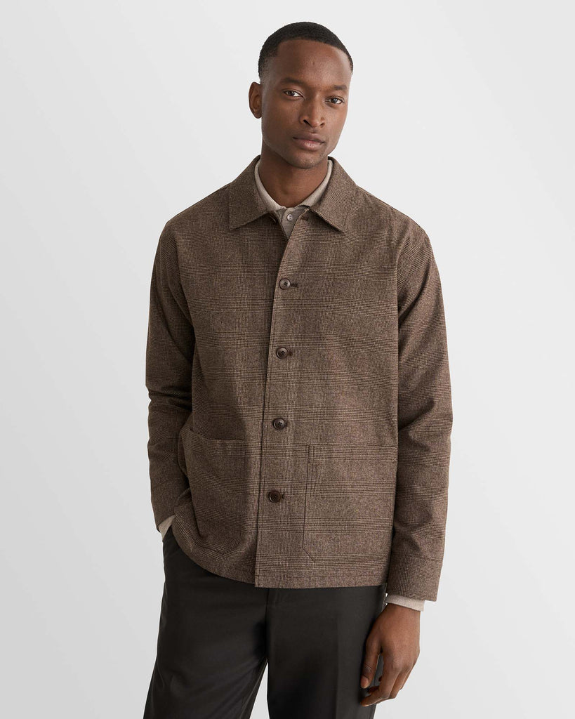 Flannel Pocket Jacket Brun