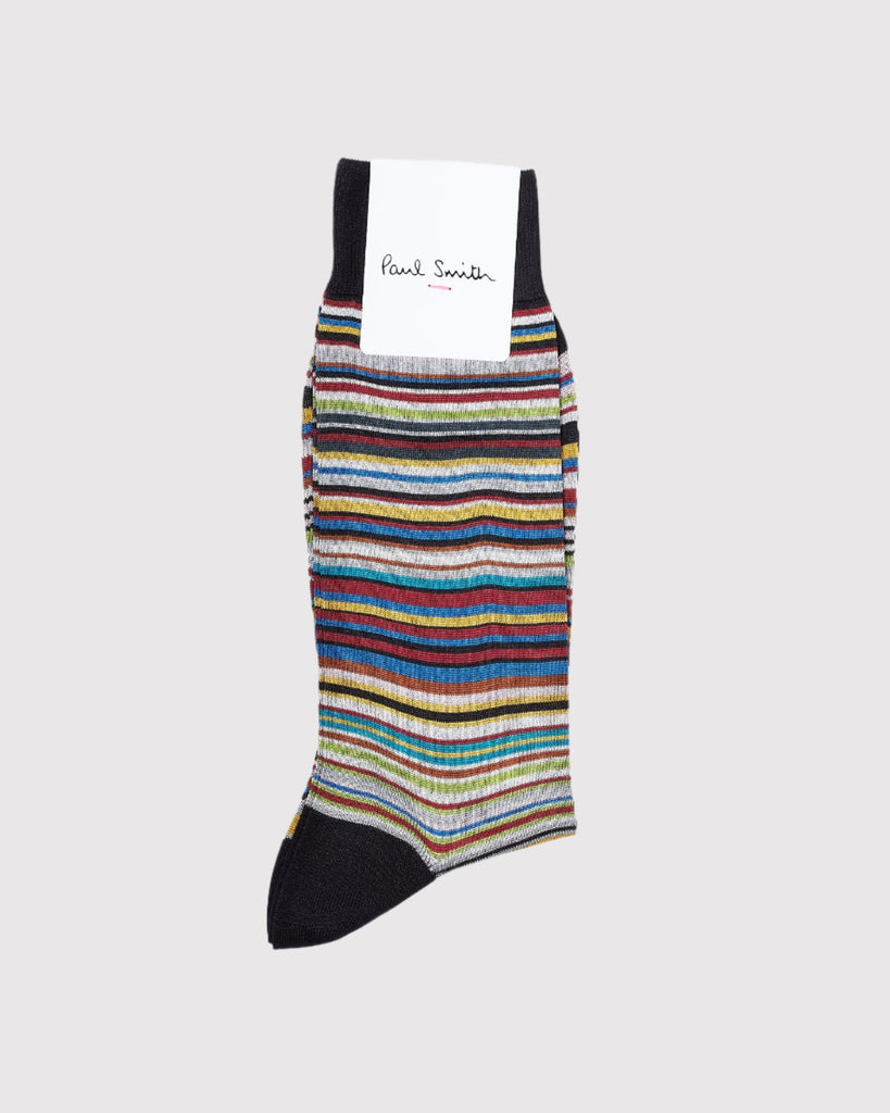 Men Sock Signature Silk Multi