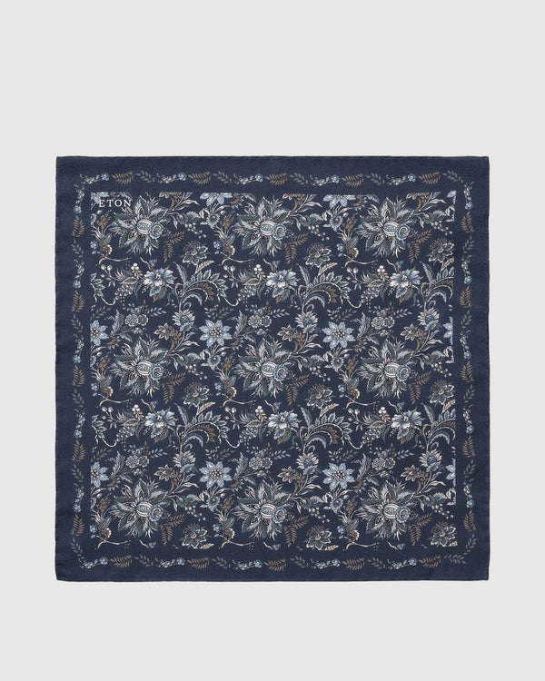 Floral Pocket Square Blå