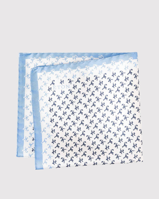 Geometric Pocket Square Hvid