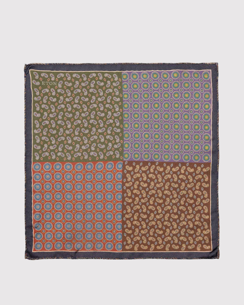 Four Silk Pocket Square Multi
