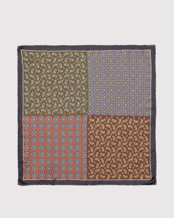 Four Silk Pocket Square Multi