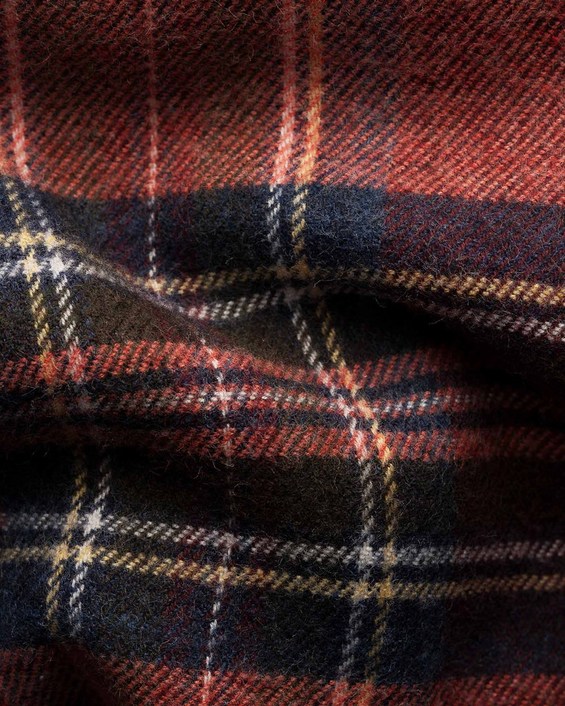 Flannel Check Skjorte Rød