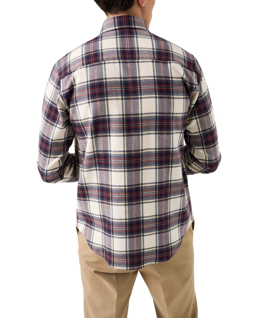 Flannel Check Skjorte Creme